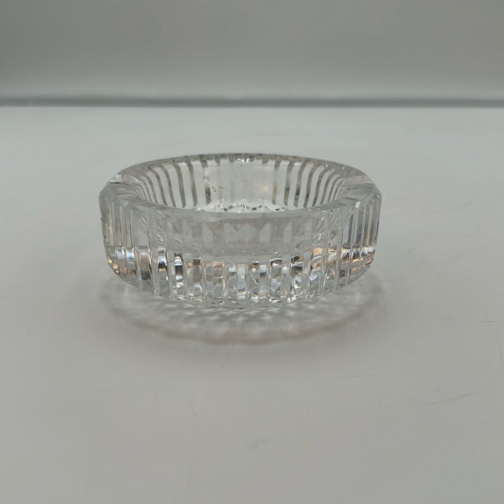 Waterford Crystal Ireland Round Ashtray Trinket Dish